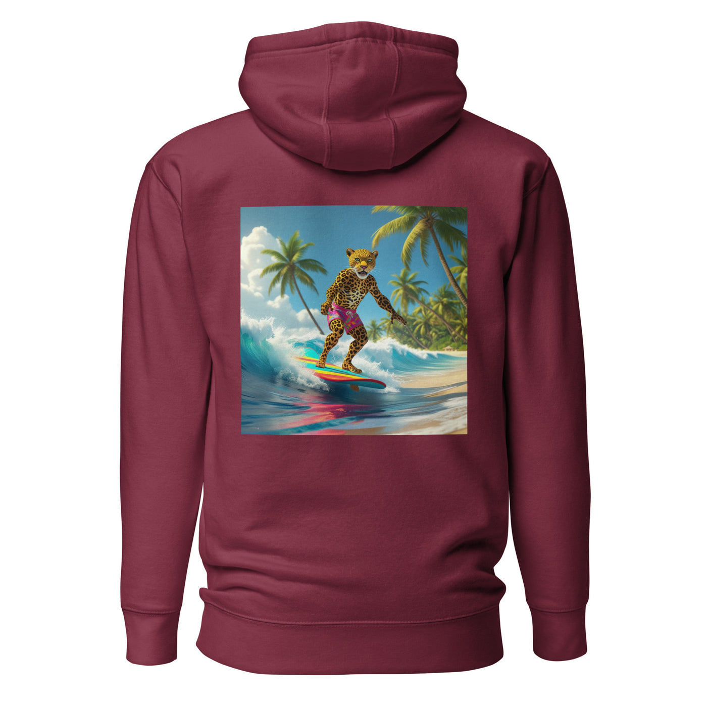 sudadera-sostenible-con-capucha-granate-leopardo-surfer